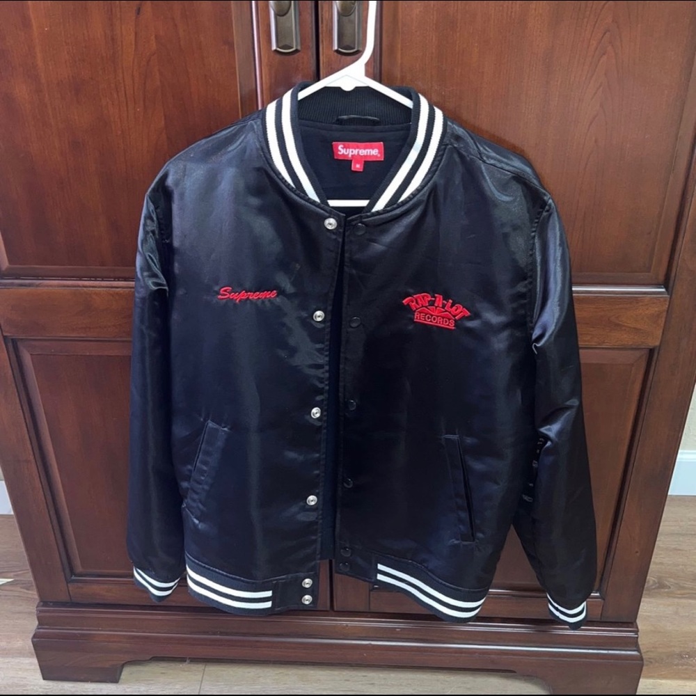 Supreme Rap a Lot Satin club jacket
